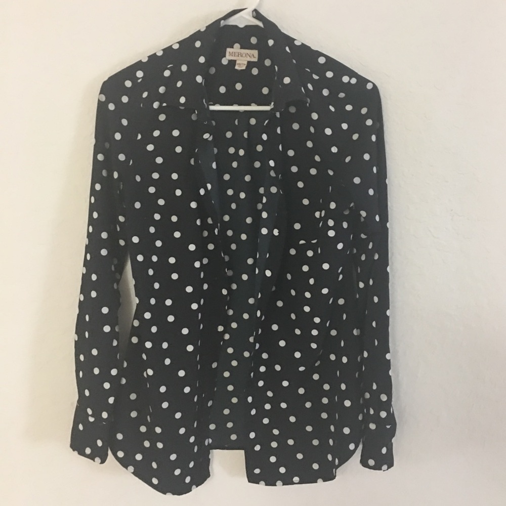 Merona knit polka dot